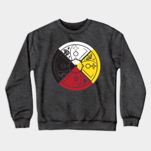 medicine wheel sacred hoop Crewneck Sweatshirt